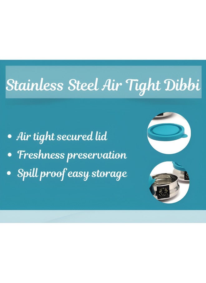 Nyra Kitchenware Steel Stainless Steel Leak Resistant 2 Piece Magnetic Canister - Image 4